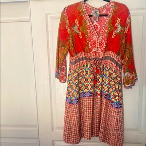 Johnny Was- Bohemian Multicolor Dress